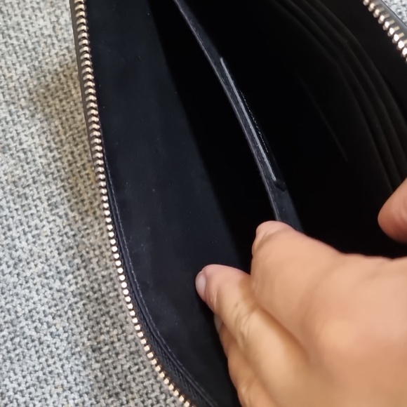 YSL Black Leather Rider/Clutch - Picture 9 of 16